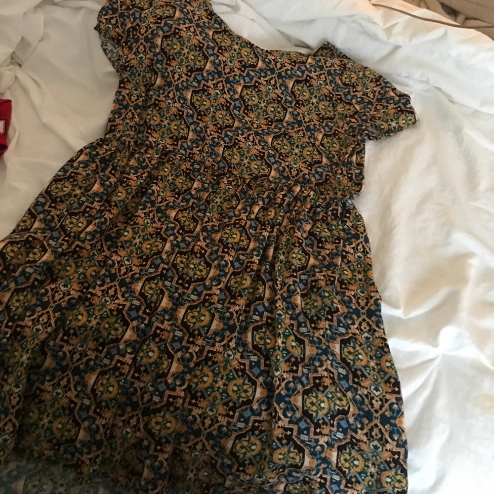 Aztec design flowy dress